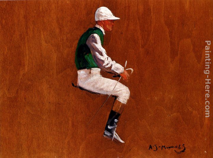 A Jockey Study For Hethersett Races painting - Sir Alfred James Munnings A Jockey Study For Hethersett Races art painting